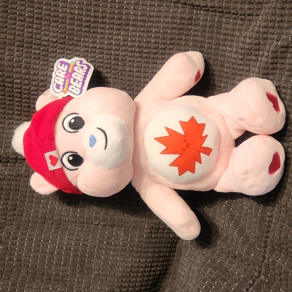 NWT Carebears 11" "True North" Canada Bear  Plush (Claw Machine Prize)